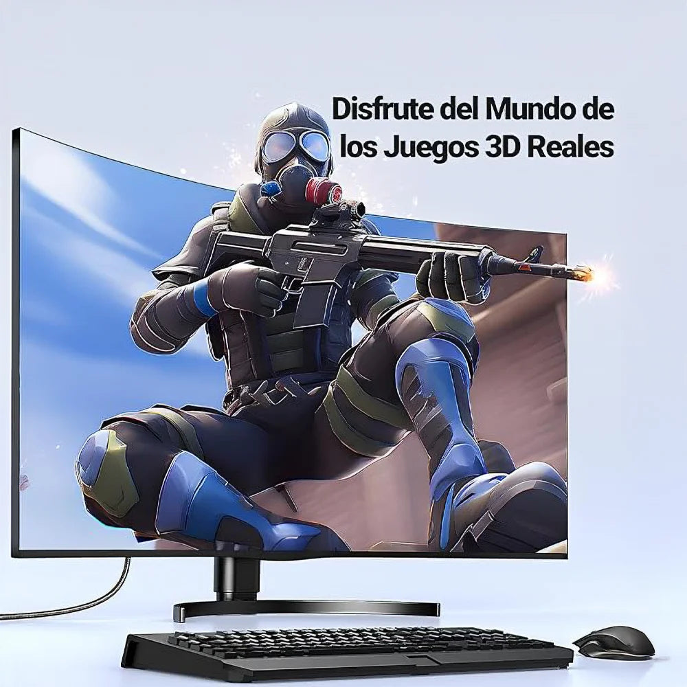 HDMI 2.0 ofrece imágenes 4K Ultra HD con colores vibrantes, contraste mejorado y una experiencia visual envolvente ideal para gaming, cine en casa y contenido multimedia