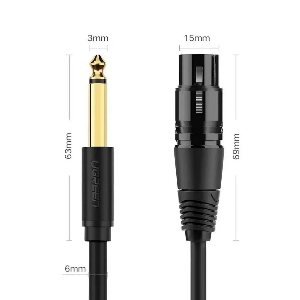 Cable XLR Plug UGREEN es la opción ideal para quienes buscan una transmisión de audio balanceada y sin ruido. Diseñado para músicos, ingenieros de sonido y creadores de contenido, este cable ofrece una conexión estable y una calidad de audio superior en cada uso
