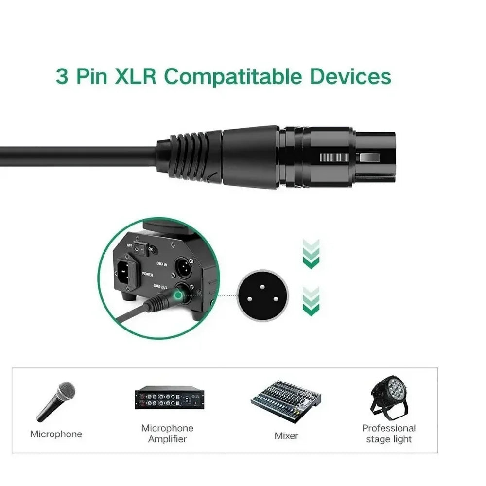 Cable XLR Plug UGREEN es la opción ideal para quienes buscan una transmisión de audio balanceada y sin ruido. Diseñado para músicos, ingenieros de sonido y creadores de contenido, este cable ofrece una conexión estable y una calidad de audio superior en cada uso
