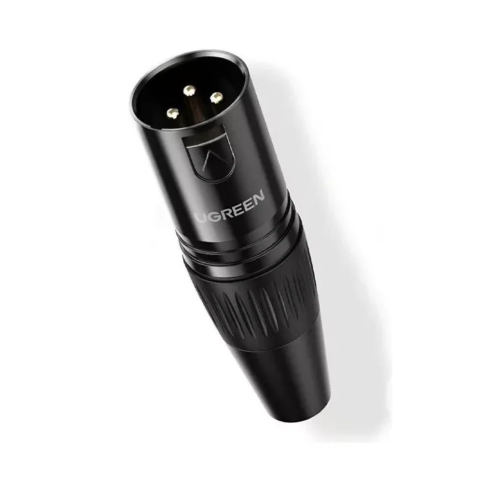 Conector XLR Macho UGREEN es la solución ideal para quienes buscan una transmisión de audio balanceada y sin interferencias. Diseñado para garantizar una conexión estable y duradera