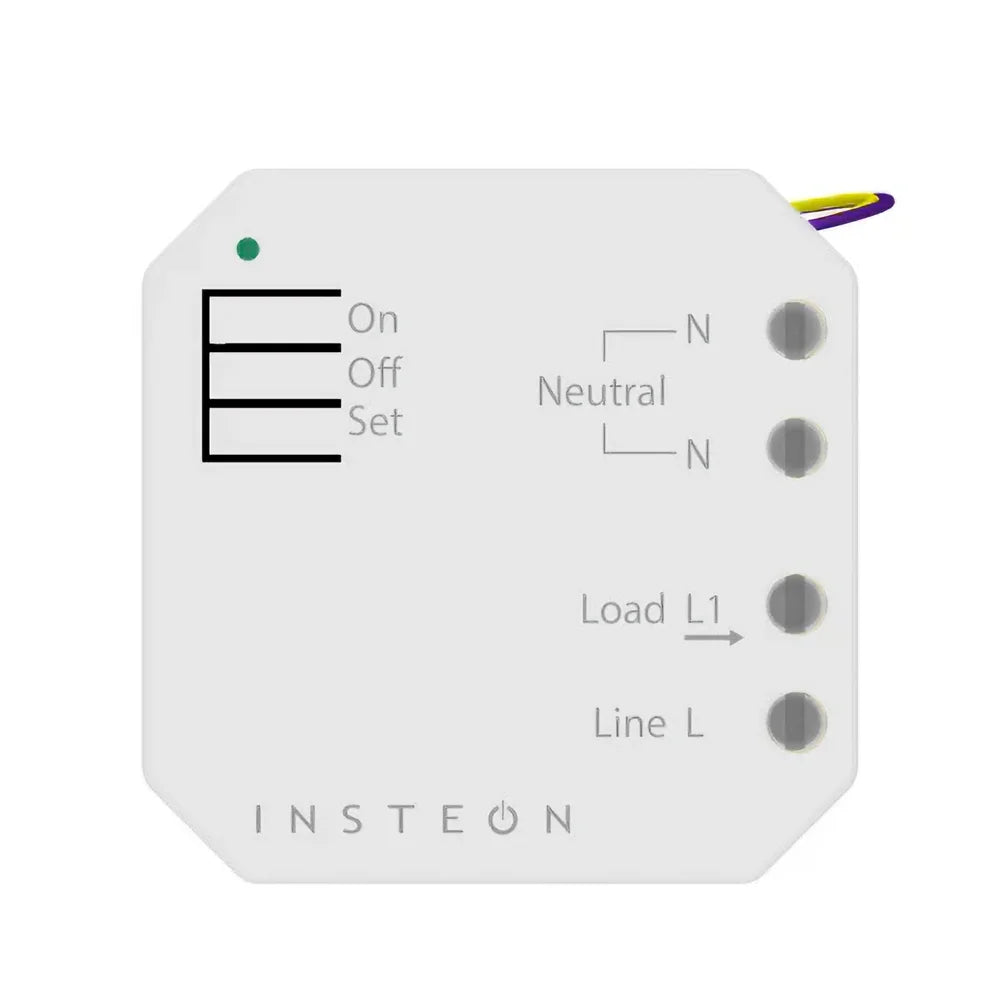 Insteon Módulo Micro Dimmer es la solución perfecta para quienes buscan automatizar y personalizar la iluminación en su hogar. Diseñado para integrarse discretamente en interruptores y circuitos de luz, este dispositivo ofrece un control de iluminación inteligente sin necesidad de cambiar tus instalaciones existentes
