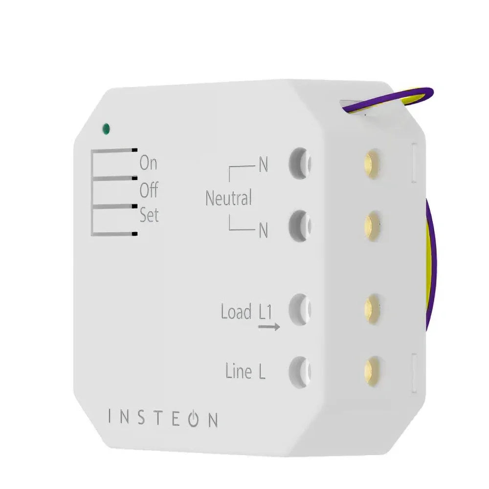Insteon Módulo Micro Dimmer es la solución perfecta para quienes buscan automatizar y personalizar la iluminación en su hogar. Diseñado para integrarse discretamente en interruptores y circuitos de luz, este dispositivo ofrece un control de iluminación inteligente sin necesidad de cambiar tus instalaciones existentes