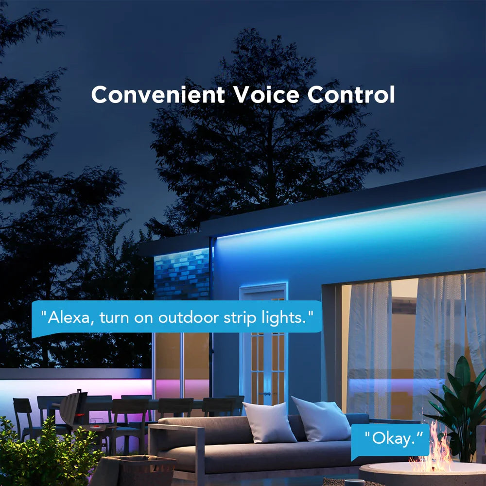 Tira LED Exterior de 10m de Govee está diseñada para transformar tus áreas al aire libre, proporcionando una iluminación dinámica y adaptable que realza cualquier ambiente.