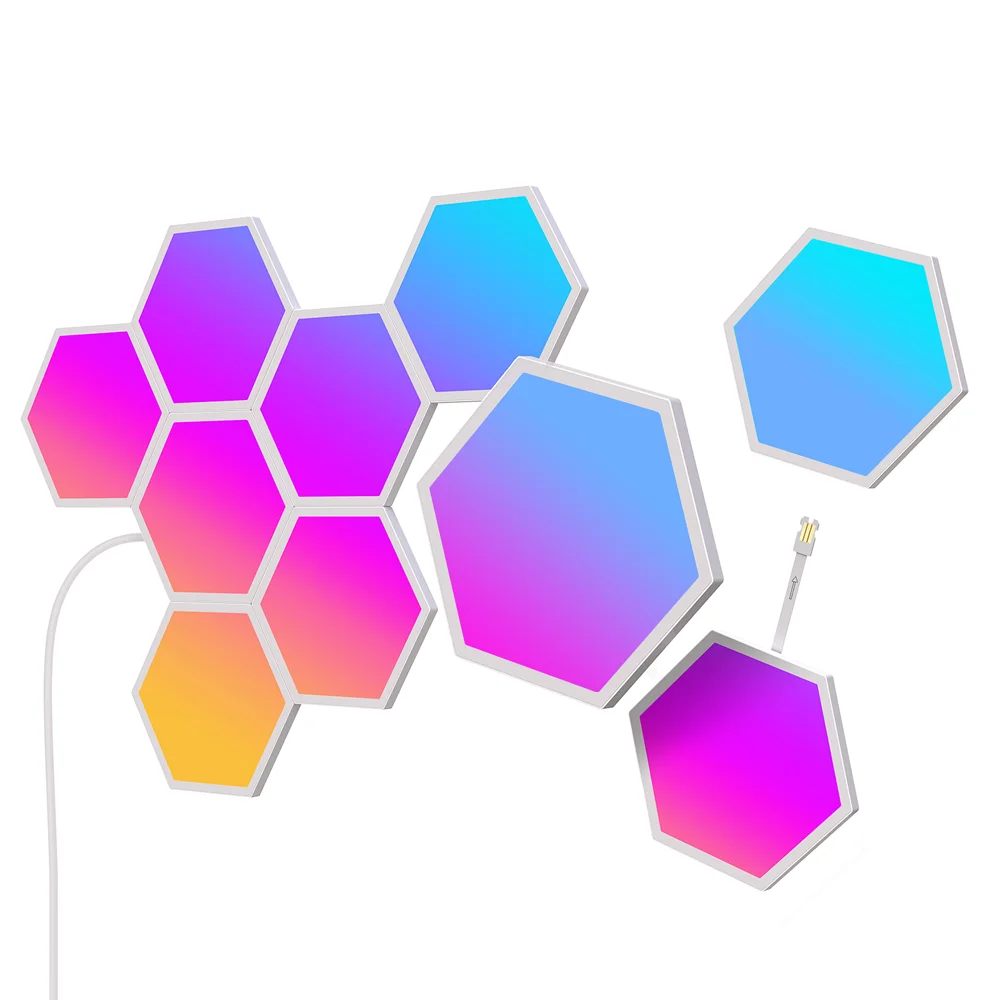 Govee Glide Hexa ofrece una combinación perfecta entre diseño moderno y tecnología de iluminación avanzada, con su sistema modular