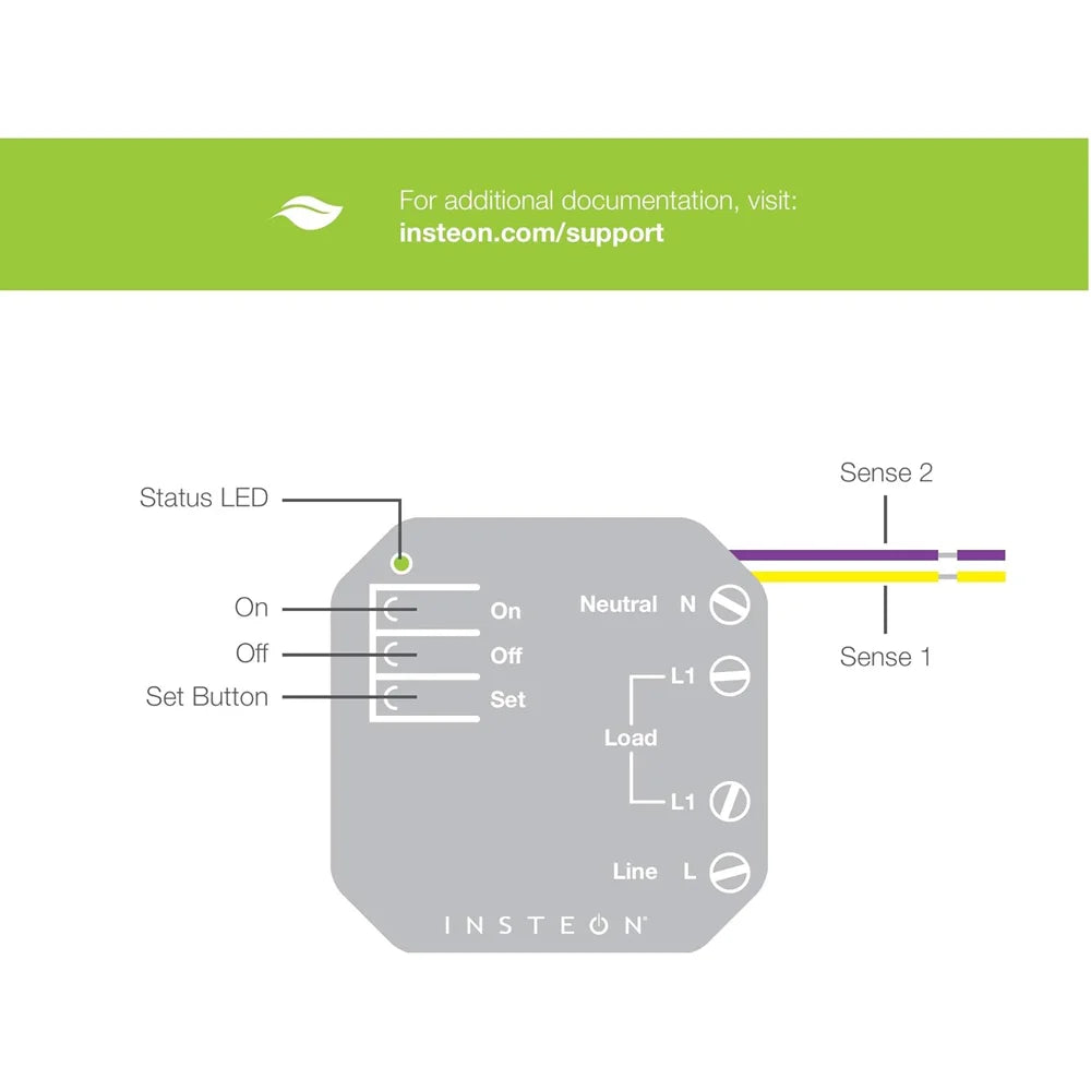 Insteon 2443 222 es un interruptor de encendido y apagado diseñado para brindar control total sobre luces y dispositivos eléctricos