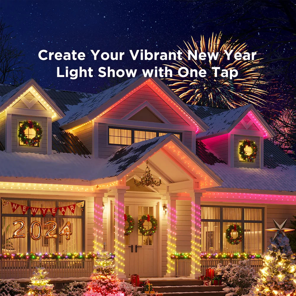 ¡Estas luces LED navideñas no son solo un elemento de decoración, son una invitación a disfrutar y a celebrar! Adquiere las tuyas y descubre una Navidad llena de color, tecnología y diversión con GOVEE.