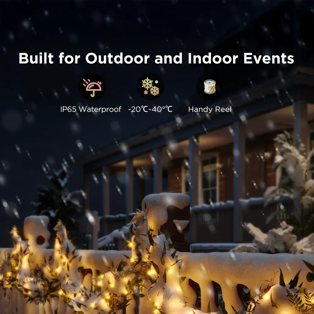 ¡Estas luces LED navideñas no son solo un elemento de decoración, son una invitación a disfrutar y a celebrar! Adquiere las tuyas y descubre una Navidad llena de color, tecnología y diversión con GOVEE.