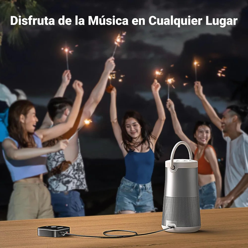 Receptor Bluetooth UGREEN cuenta con salidas RCA y Jack 3.5mm, lo que lo hace compatible con una amplia gama de dispositivos