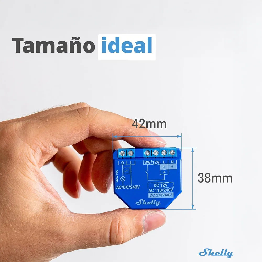 Shelly Plus 1 Relevador inteligente es la mejor opción para quienes buscan automatizar luces, electrodomésticos y otros dispositivos eléctricos