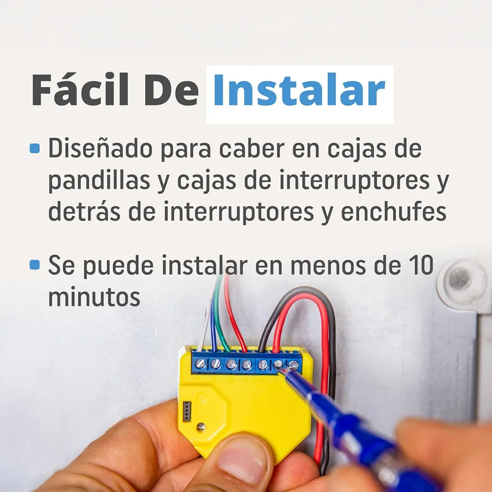 Shelly RGBW2 es un controlador inteligente diseñado para gestionar tiras LED RGB y RGBW, permitiéndote personalizar la iluminación de tu hogar con colores vibrantes y efectos dinámicos