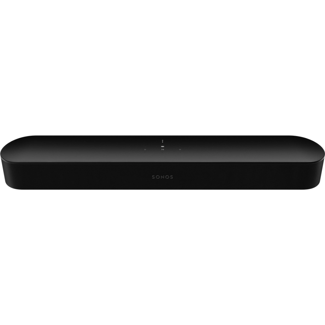 Sonos Beam, una barra de sonido compacta diseñada para ofrecer un sonido cinematográfico en cualquier espacio.