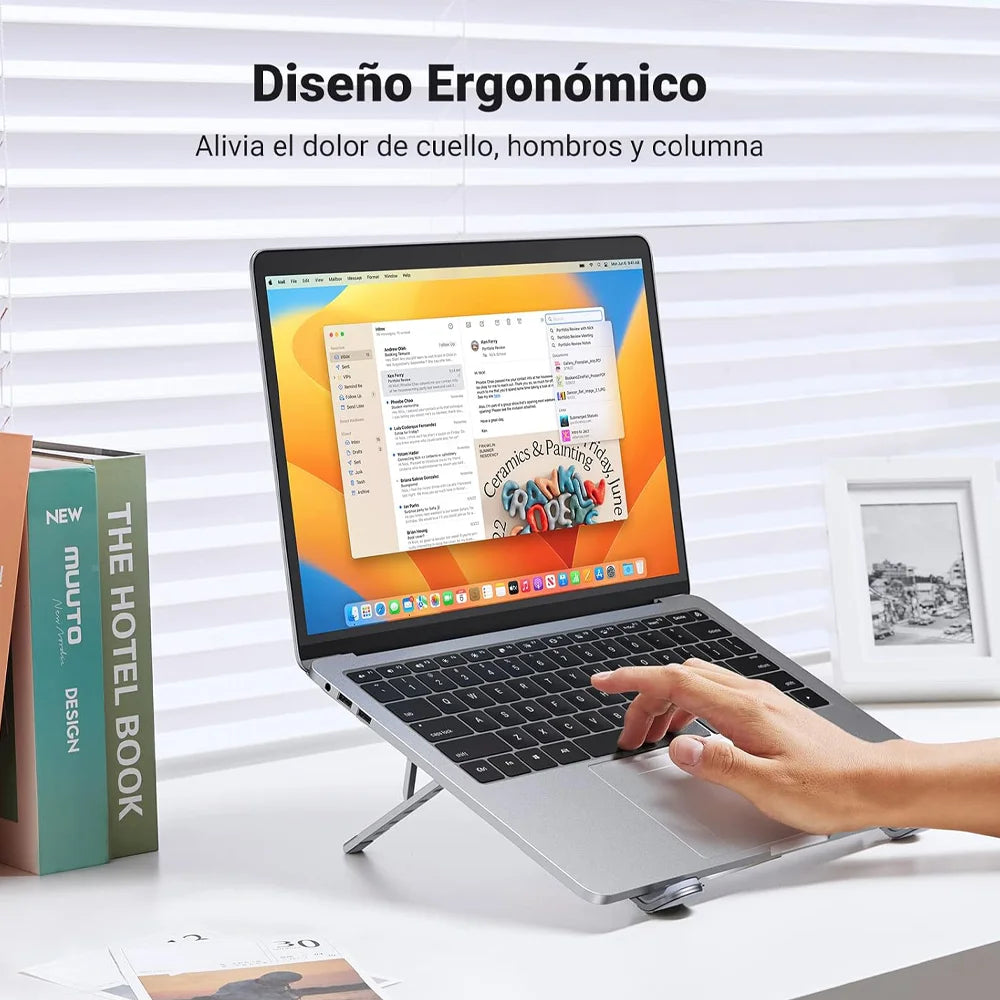 Soporte para lap Ugreen está diseñado para brindar ergonomía, estabilidad y ventilación óptima al trabajar o estudiar