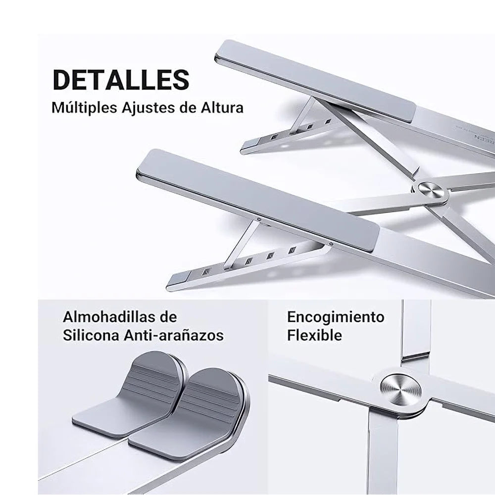 Soporte para lap Ugreen está diseñado para brindar ergonomía, estabilidad y ventilación óptima al trabajar o estudiar