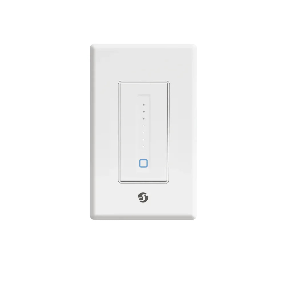 Shelly Plus Wall Dimmer es un switch inteligente diseñado para transformar tu hogar en un espacio moderno y automatizado. Controla, programa y ajusta la intensidad de tus luces desde cualquier lugar, con total confianza y sin complicaciones