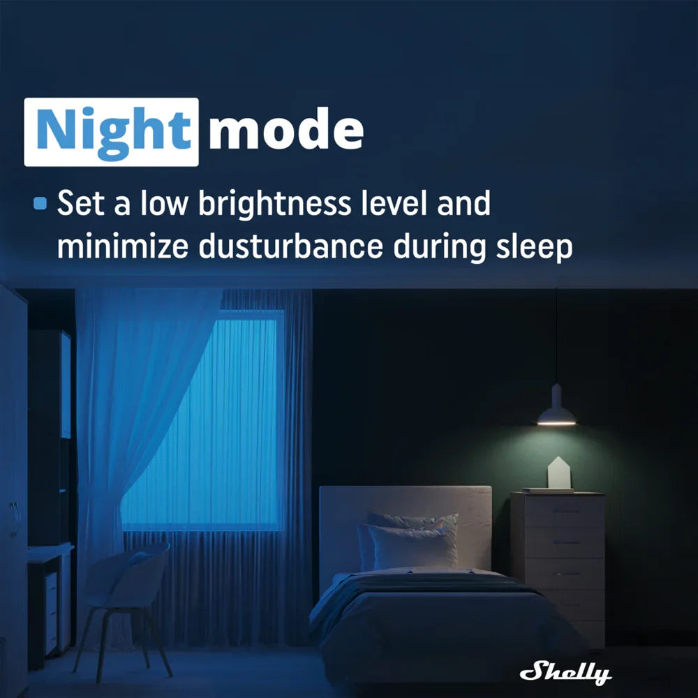 Shelly Plus Wall Dimmer es un switch inteligente diseñado para transformar tu hogar en un espacio moderno y automatizado. Controla, programa y ajusta la intensidad de tus luces desde cualquier lugar, con total confianza y sin complicaciones
