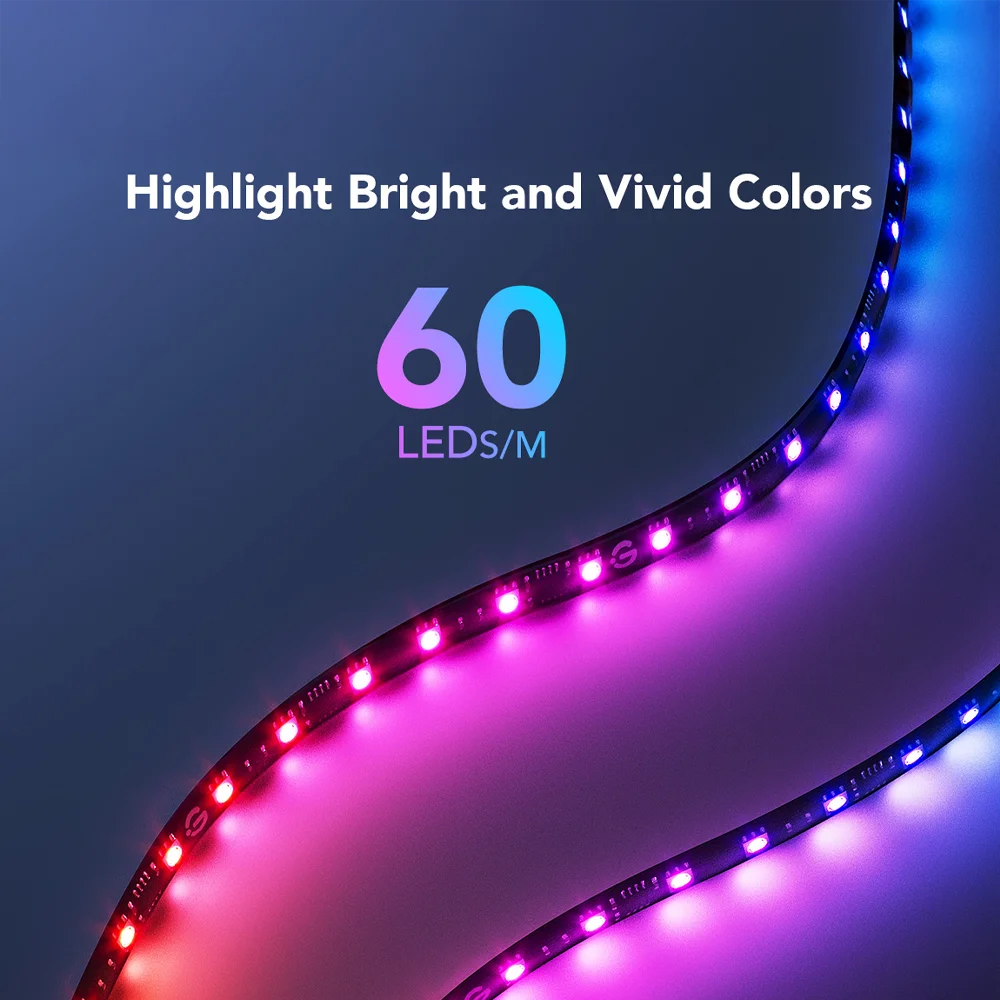 Tira de Luz LED Gamer G1 - GOVEE ofrece tecnología avanzada, conectividad inteligente y efectos visuales deslumbrantes que harán que tu experiencia de juego sea única