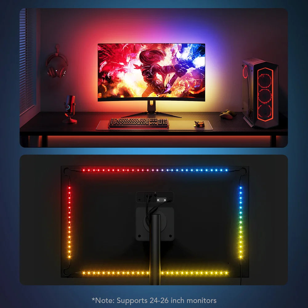 Tira de Luz LED Gamer G1 - GOVEE ofrece tecnología avanzada, conectividad inteligente y efectos visuales deslumbrantes que harán que tu experiencia de juego sea única