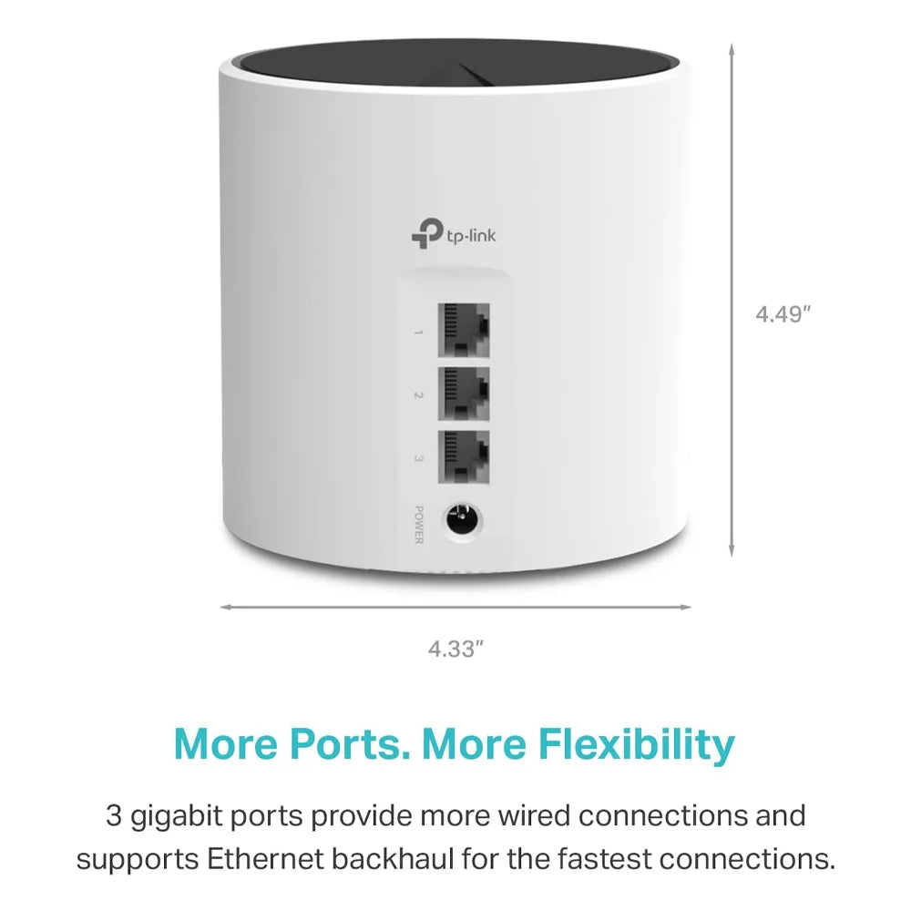 TP-Link Deco X55 es un sistema Wi-Fi 6 Mesh ofrece cobertura completa, alta capacidad y administración inteligente