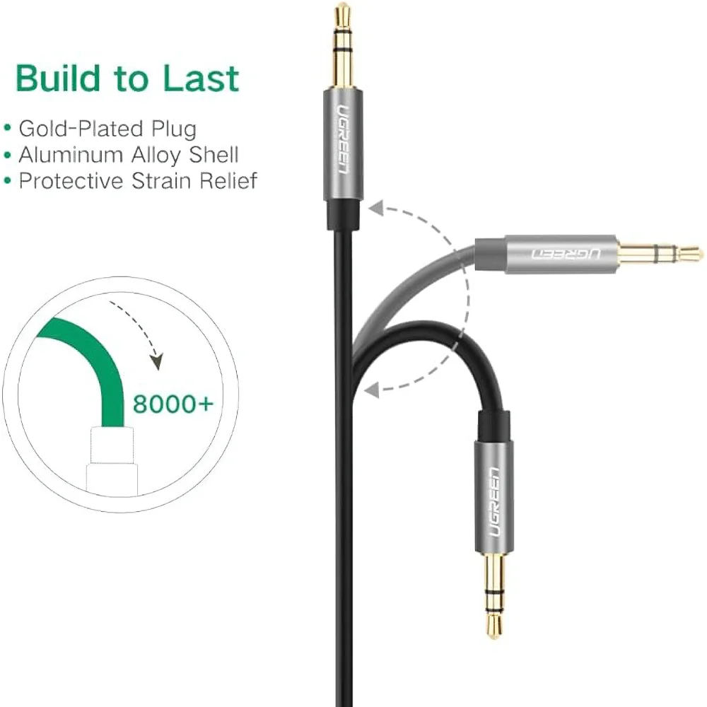 UGREEN – Cable Auxiliar Jack 3.5mm de 2m es la elección inteligente para quienes exigen calidad, durabilidad y un sonido profesional en cada conexión.
