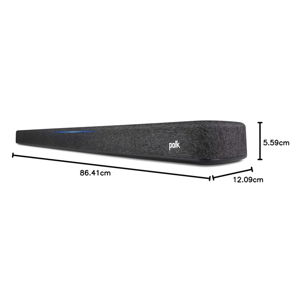 barra de sonido Polk Audio React está diseñada para ofrecer un audio envolvente de alta calidad, esta barra cuenta con soporte para Dolby y DTS Virtual, además de Amazon Alexa incorporado para control por voz y automatización del hogar