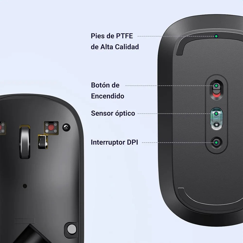 Mouse Inalámbrico UGREEN es la opción ideal para quienes buscan fluidez, precisión y comodidad en cada movimiento