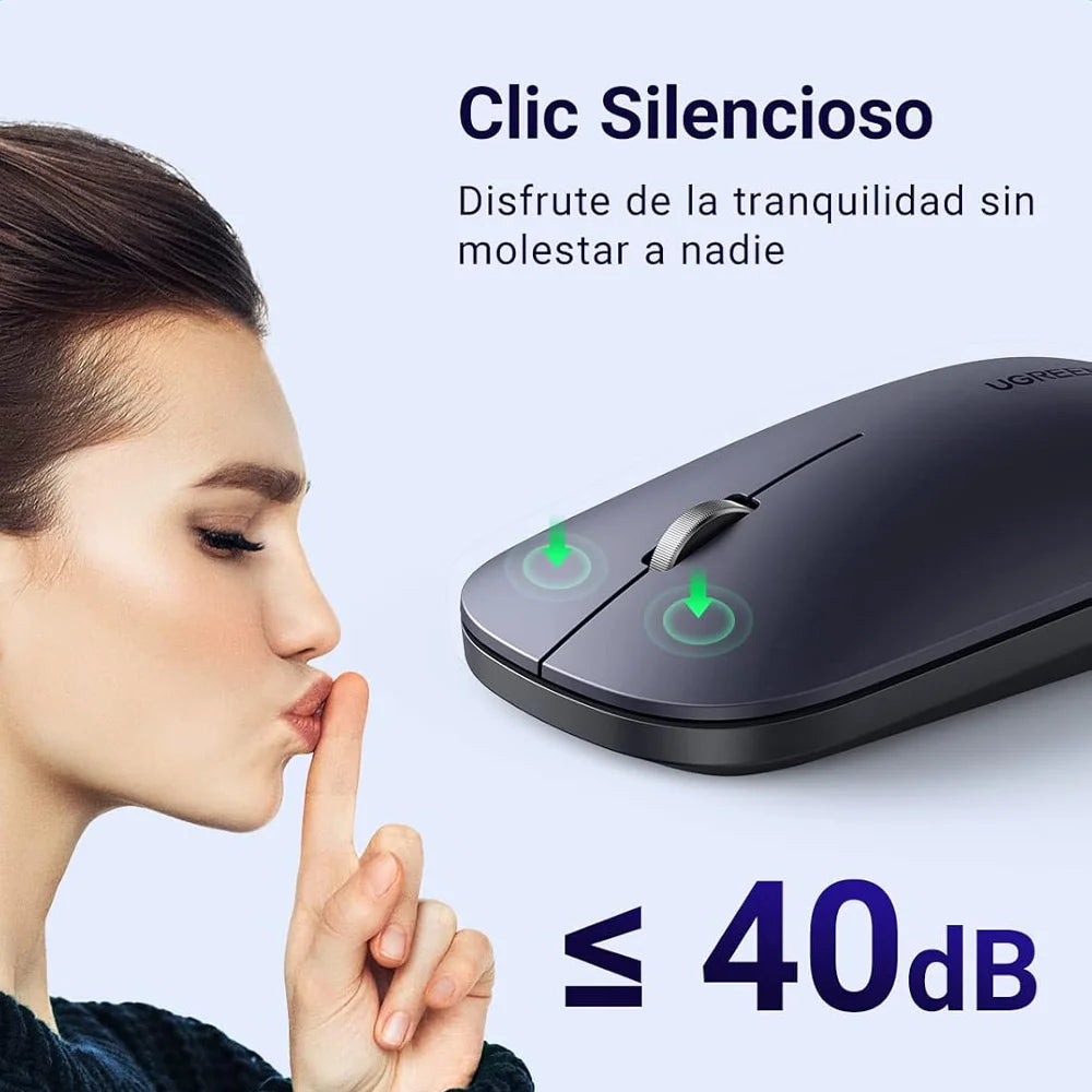 Mouse Inalámbrico UGREEN es la opción ideal para quienes buscan fluidez, precisión y comodidad en cada movimiento
