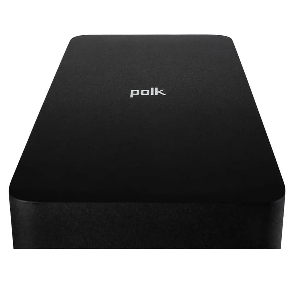 subwoofer para barra de sonido Polk React está diseñado para agregar un impacto de alto rendimiento, profundo y realista a tu música, películas y videojuegos