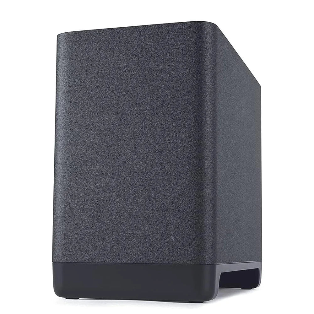 subwoofer para barra de sonido Polk React está diseñado para agregar un impacto de alto rendimiento, profundo y realista a tu música, películas y videojuegos