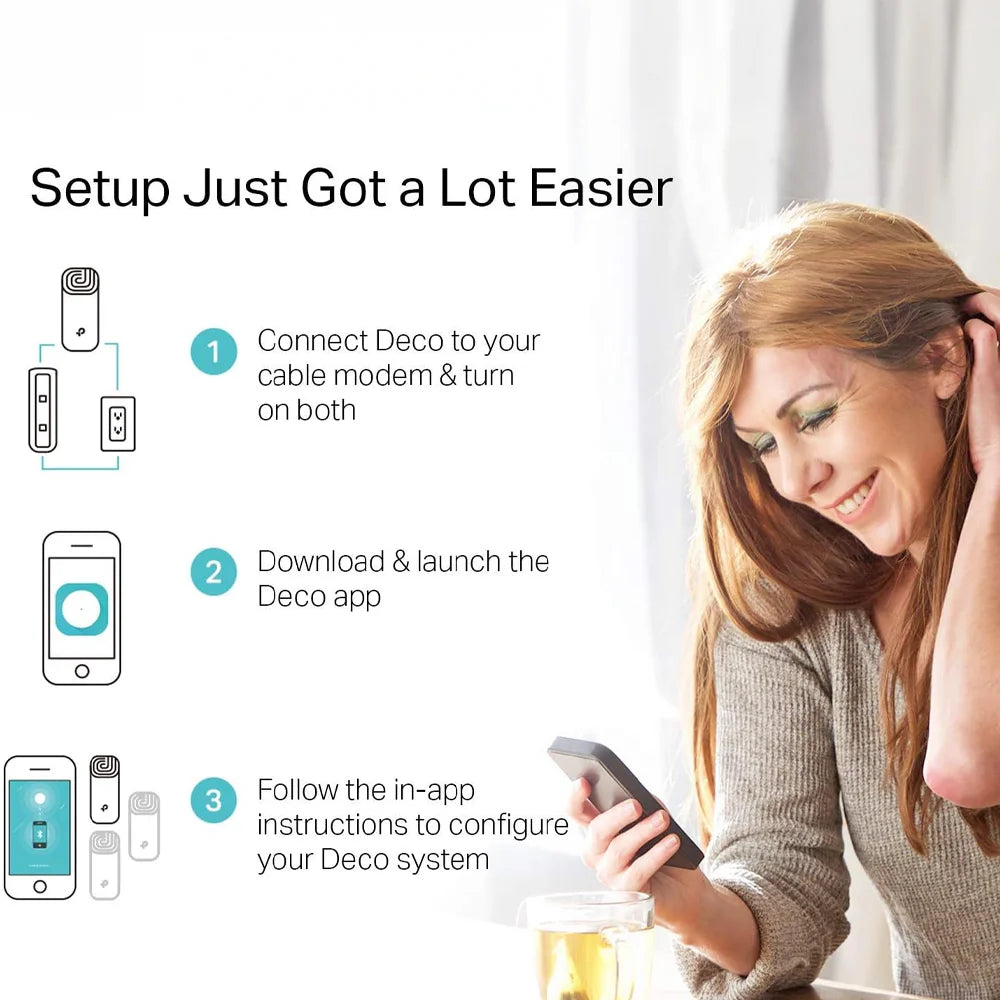 TP LINK DECO es la solución definitiva para eliminar las zonas sin señal y disfrutar de una conexión WiFi estable y rápida en todo tu hogar