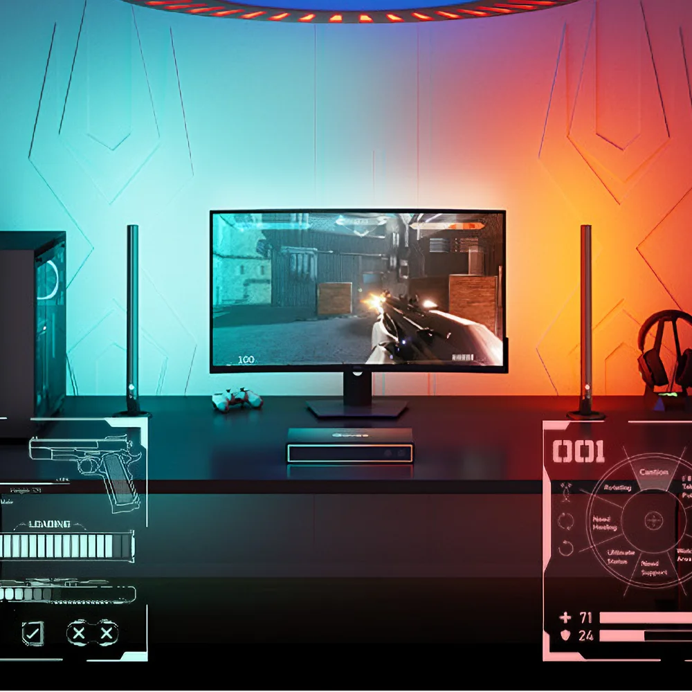 Barras LED Govee AI Gaming Sync Box Kit sincroniza en tiempo real la iluminación de tu espacio con la acción en pantalla