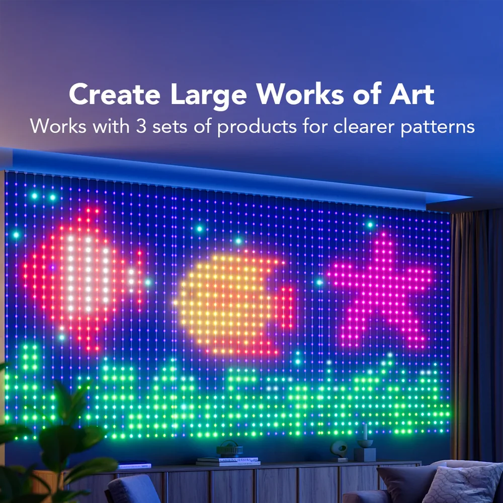 Cortina de Luces Govee es la opción ideal para quienes buscan crear ambientes mágicos y vibrantes con tecnología RGBIC