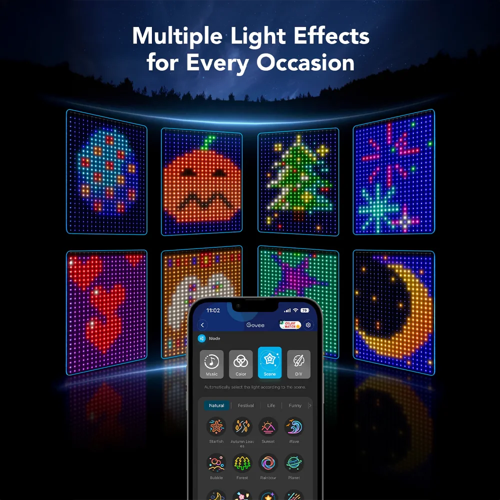 Cortina de Luces Govee es la opción ideal para quienes buscan crear ambientes mágicos y vibrantes con tecnología RGBIC