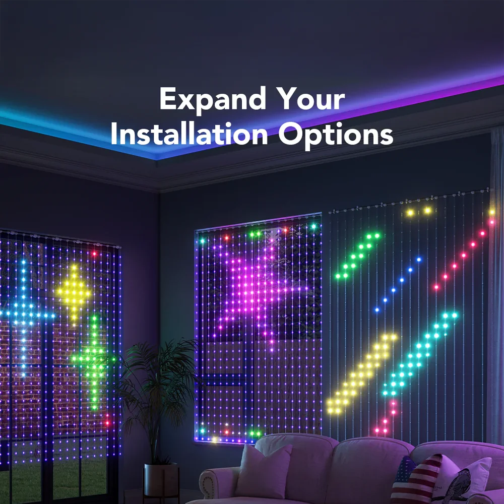 Cortina de Luces Govee es la opción ideal para quienes buscan crear ambientes mágicos y vibrantes con tecnología RGBIC