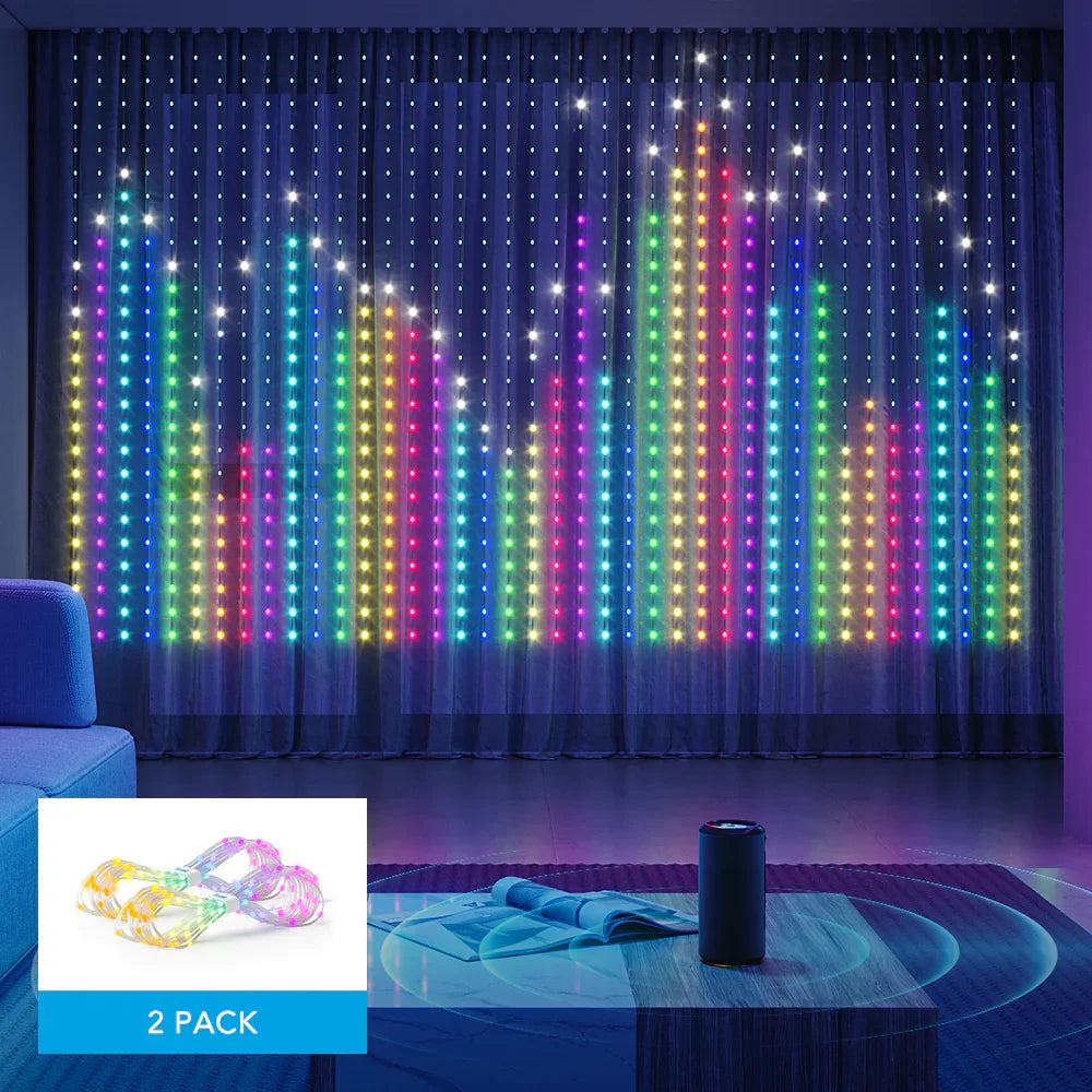 Cortina de Luces Govee es la opción ideal para quienes buscan crear ambientes mágicos y vibrantes con tecnología RGBIC