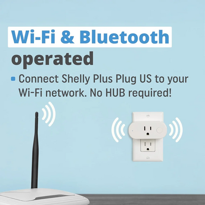 Shelly Plus Plug US es un enchufe inteligente de última generación que te permite controlar y automatizar cualquier electrodoméstico desde tu smartphone o mediante comandos de voz
