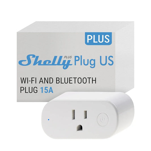 Shelly Plus Plug US es un enchufe inteligente de última generación que te permite controlar y automatizar cualquier electrodoméstico desde tu smartphone o mediante comandos de voz