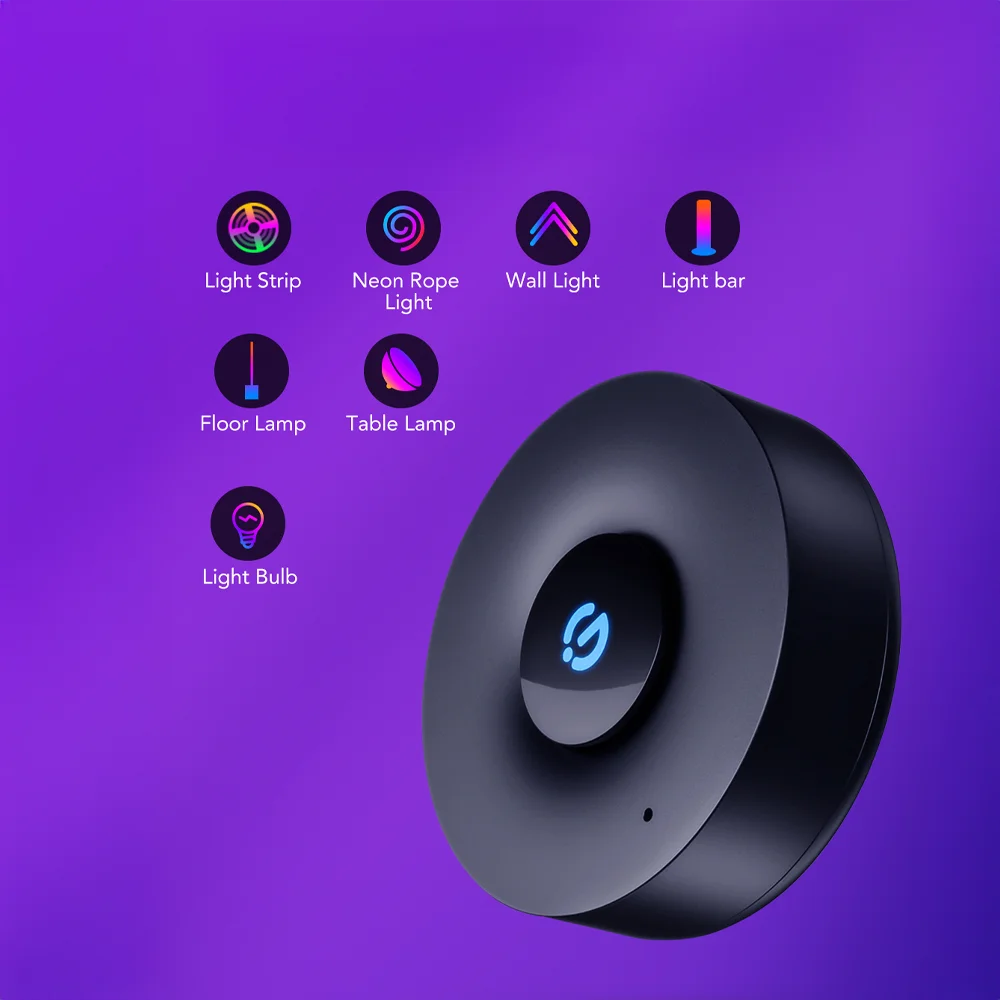 Con tecnología avanzada, esta caja sincroniza en tiempo real tus luces audiorrítmicas con la música, videojuegos o películas, creando una experiencia visual única.