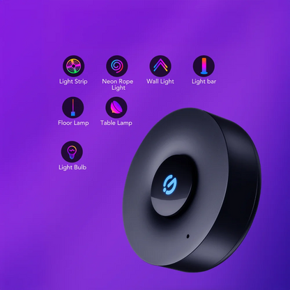Con tecnología avanzada, esta caja sincroniza en tiempo real tus luces audiorrítmicas con la música, videojuegos o películas, creando una experiencia visual única.