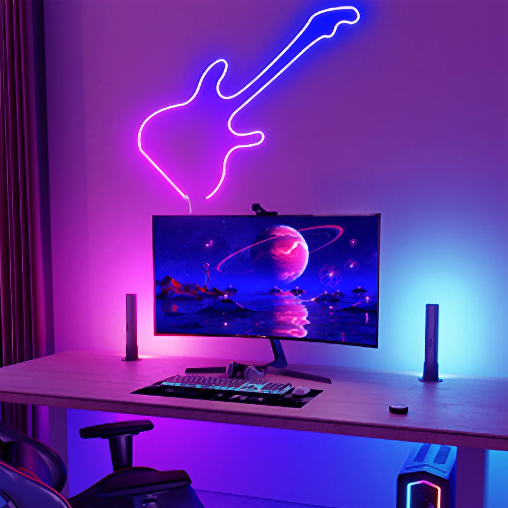 Con tecnología avanzada, esta caja sincroniza en tiempo real tus luces audiorrítmicas con la música, videojuegos o películas, creando una experiencia visual única.