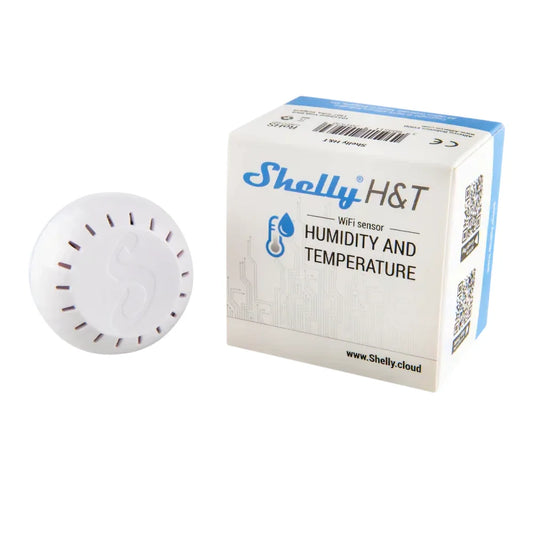 Sensor de Temperatura y Humedad Shelly te permite monitorear en tiempo real las condiciones ambientales, asegurando confort y bienestar