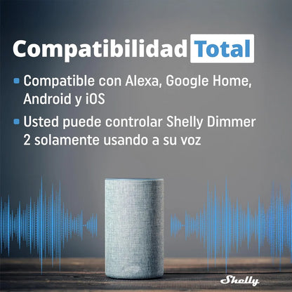 Relevador inteligente atenuable Shelly Dimmer 2 es la solución ideal para quienes buscan&nbsp;controlar y regular la iluminación de su hogar u oficina