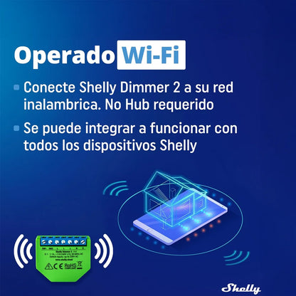 Relevador inteligente atenuable Shelly Dimmer 2 es la solución ideal para quienes buscan&nbsp;controlar y regular la iluminación de su hogar u oficina