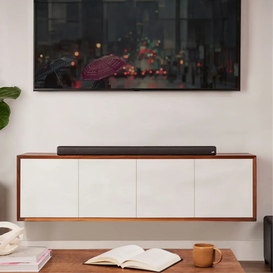 Barra de sonido Polk Signa S4 está equipada con tecnología Dolby Atmos, un potente subwoofer inalámbrico y el exclusivo sistema VoiceAdjust™