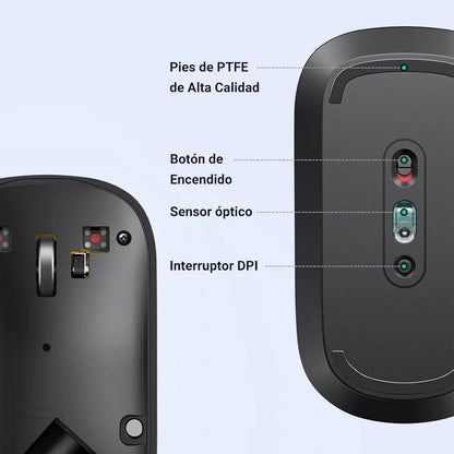 Mouse Inalámbrico UGREEN es la opción ideal para quienes buscan fluidez, precisión y comodidad en cada movimiento
